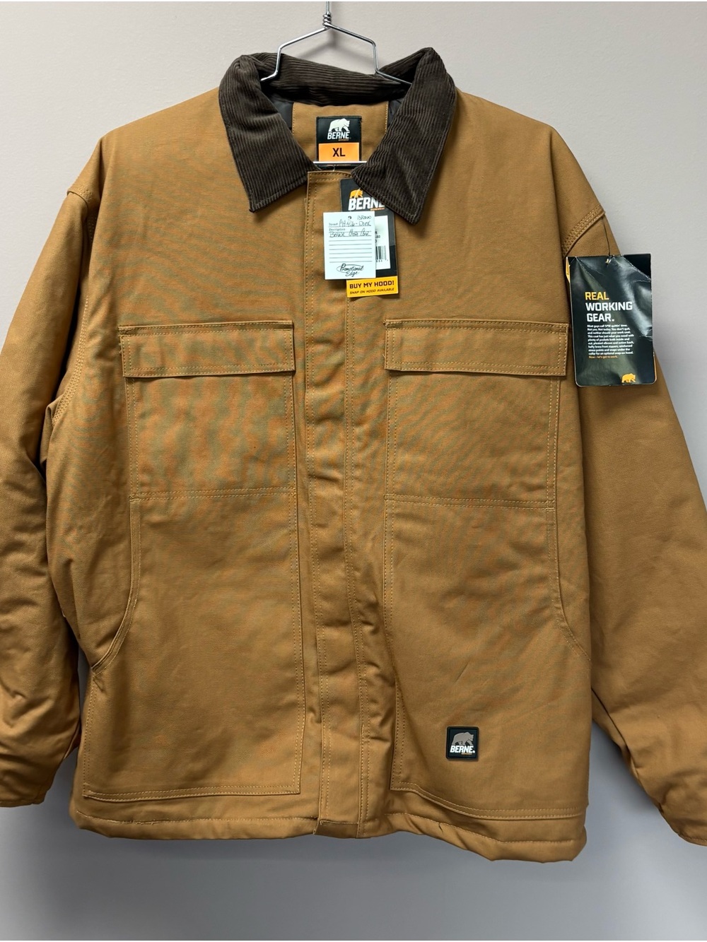 Berne Men's Brown Work Coat - XL